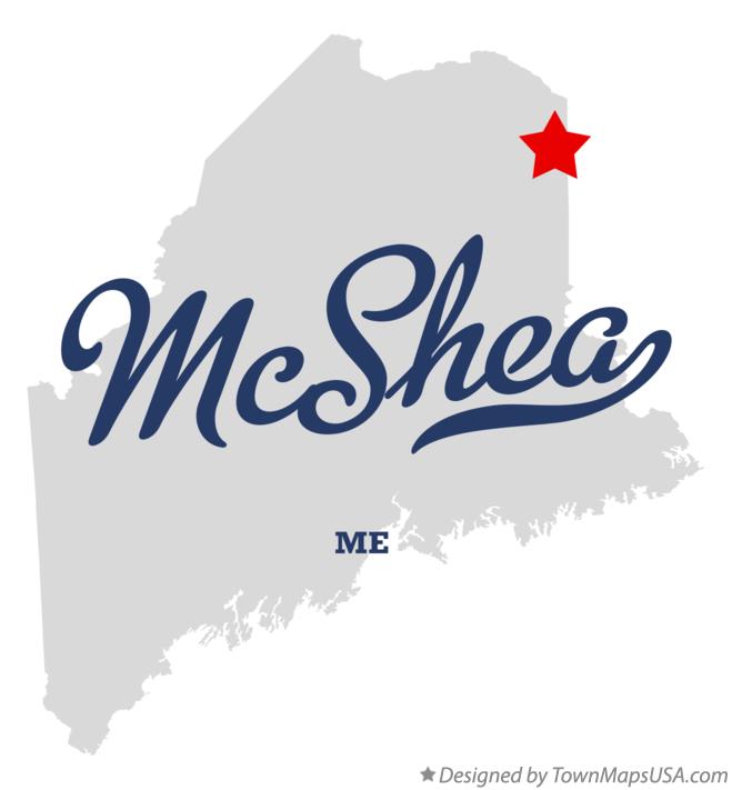 Map of McShea Maine ME