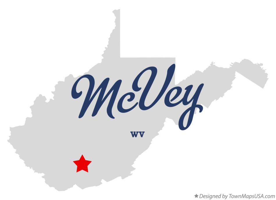 Map of McVey West Virginia WV