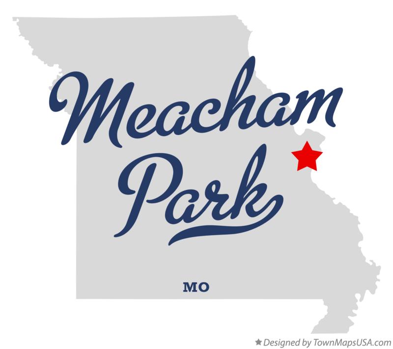 Map of Meacham Park Missouri MO