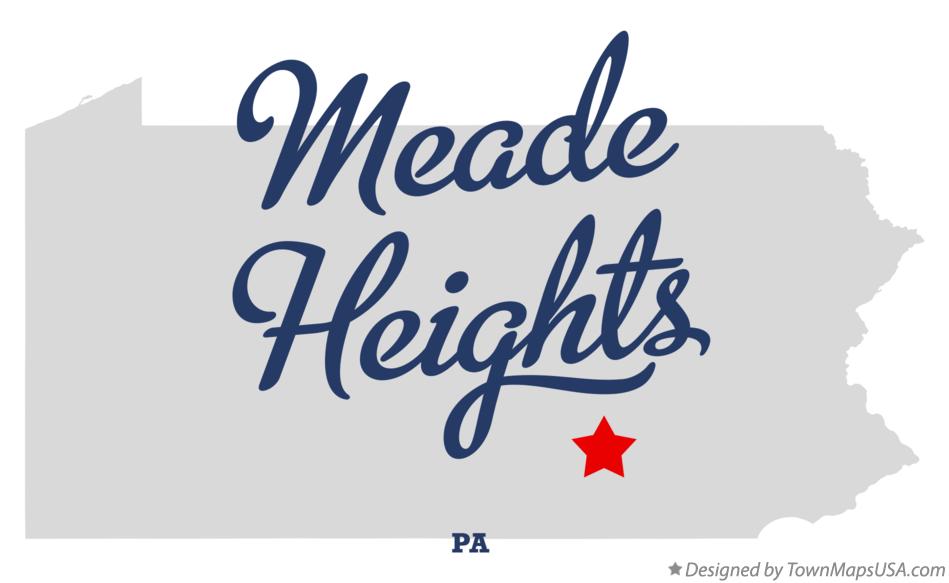 Map of Meade Heights Pennsylvania PA