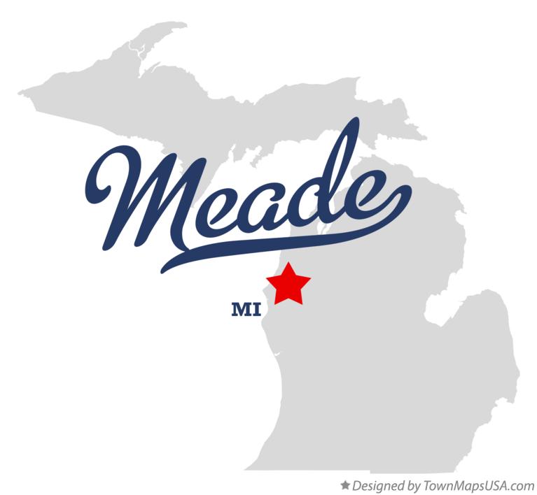Map of Meade Michigan MI