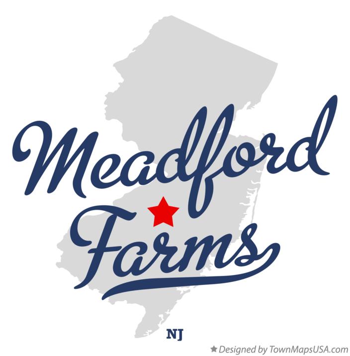 Map of Meadford Farms New Jersey NJ