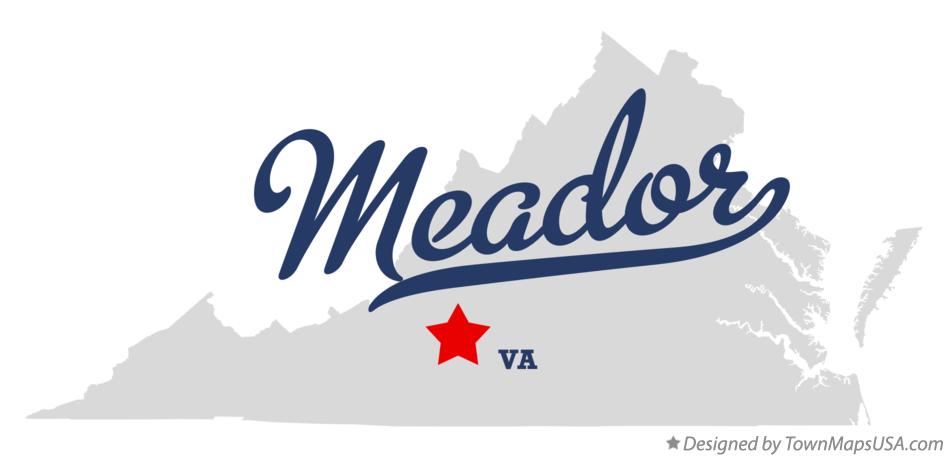Map of Meador Virginia VA