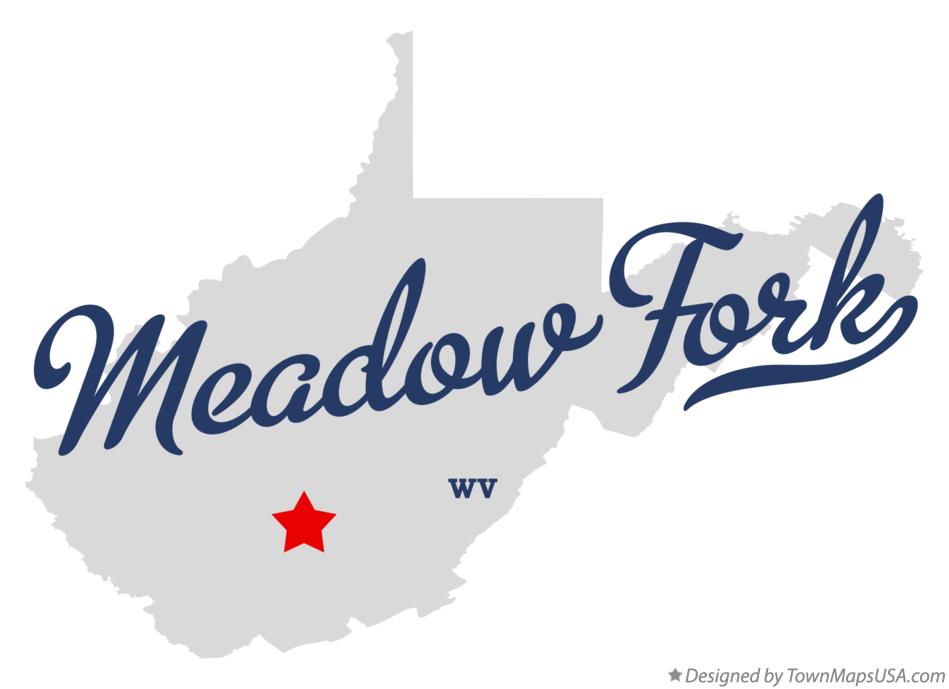 Map of Meadow Fork West Virginia WV