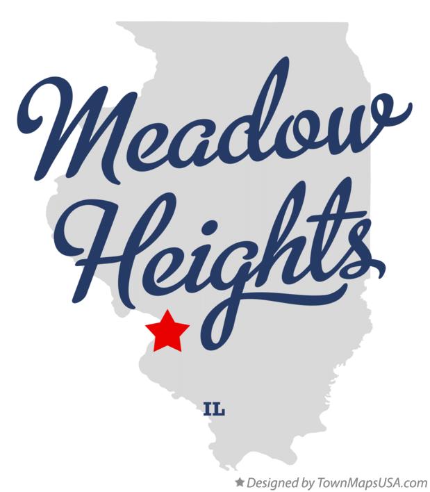 Map of Meadow Heights Illinois IL