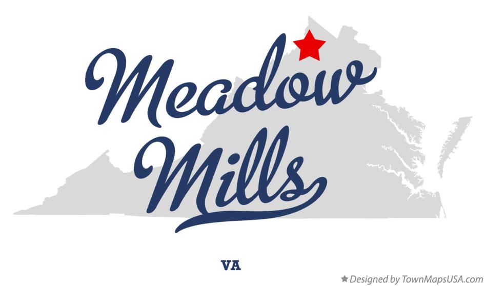 Map of Meadow Mills Virginia VA