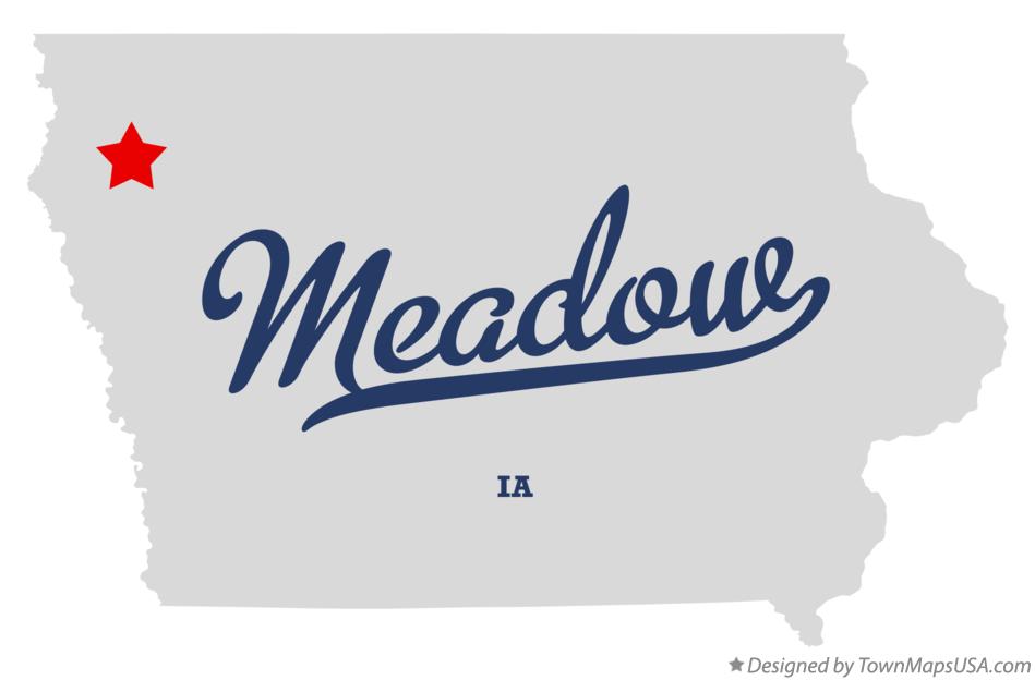 Map of Meadow Iowa IA