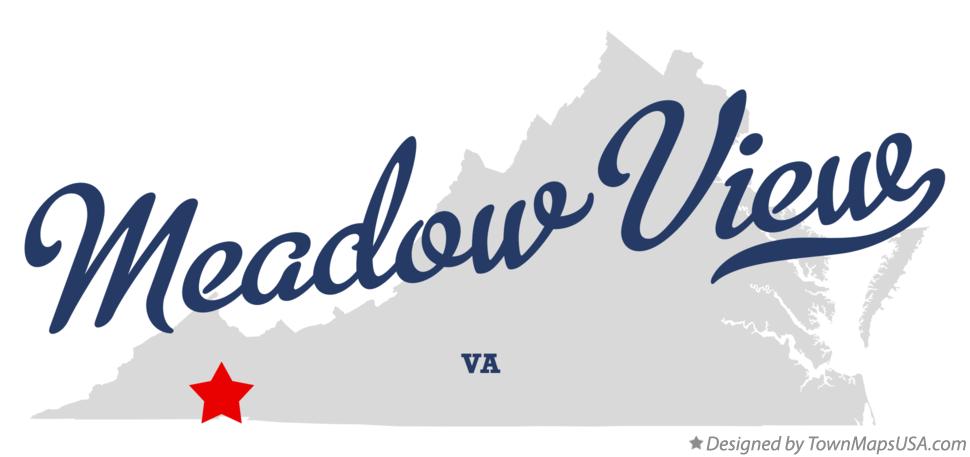 Map of Meadow View Virginia VA