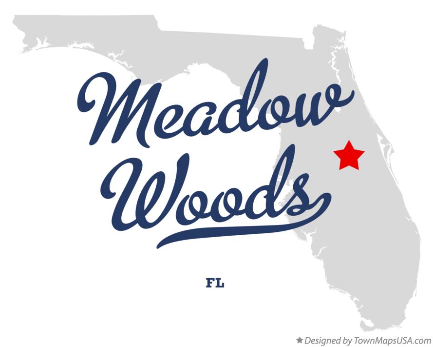 Map of Meadow Woods Florida FL