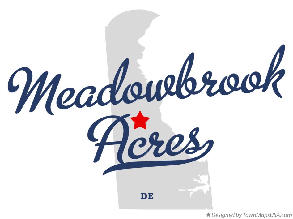 Map of Meadowbrook Acres Delaware DE