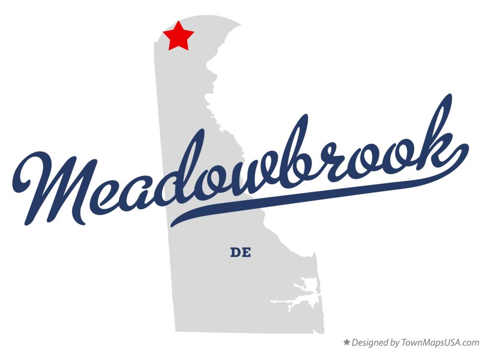 Map of Meadowbrook Delaware DE
