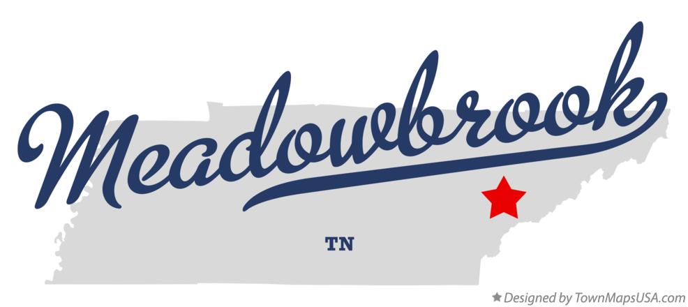 Map of Meadowbrook Tennessee TN