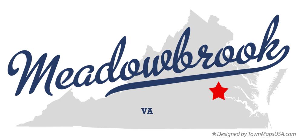 Map of Meadowbrook Virginia VA