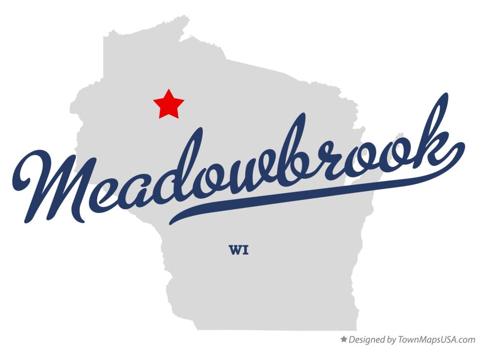 Map of Meadowbrook Wisconsin WI