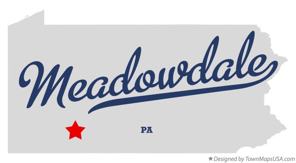 Map of Meadowdale Pennsylvania PA