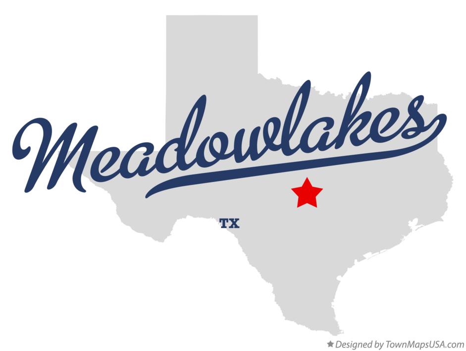 Map of Meadowlakes Texas TX