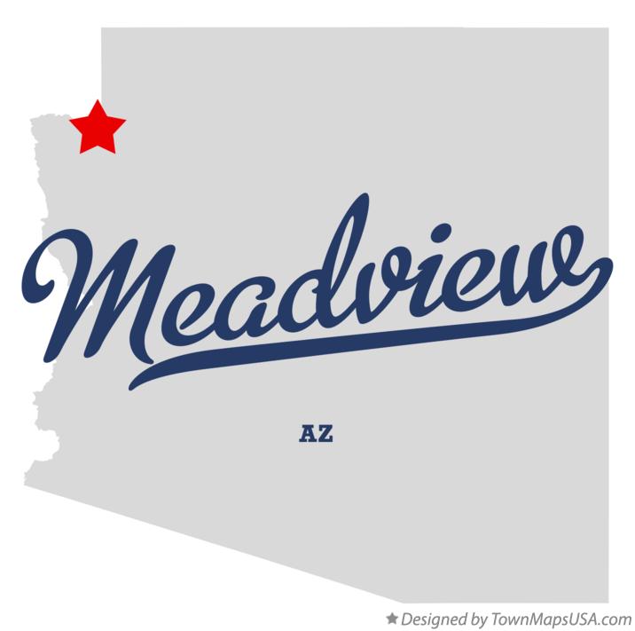 Map of Meadview Arizona AZ