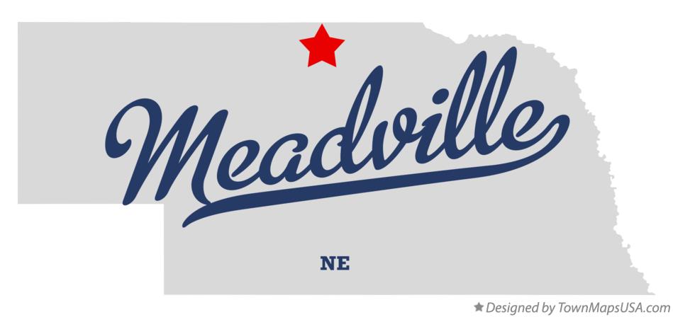Map of Meadville Nebraska NE