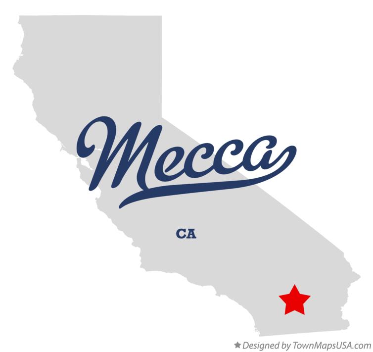 Map of Mecca California CA