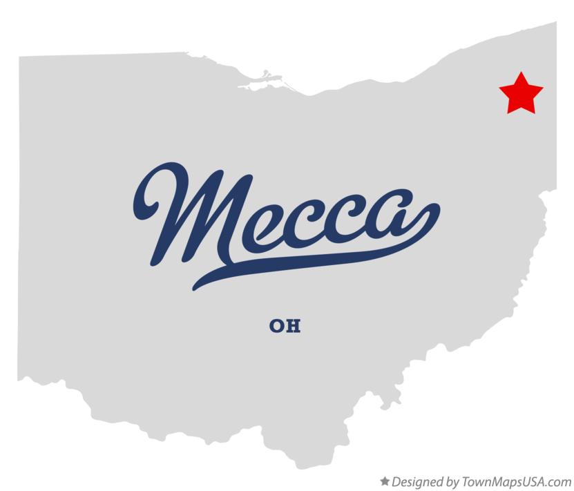 Map of Mecca Ohio OH