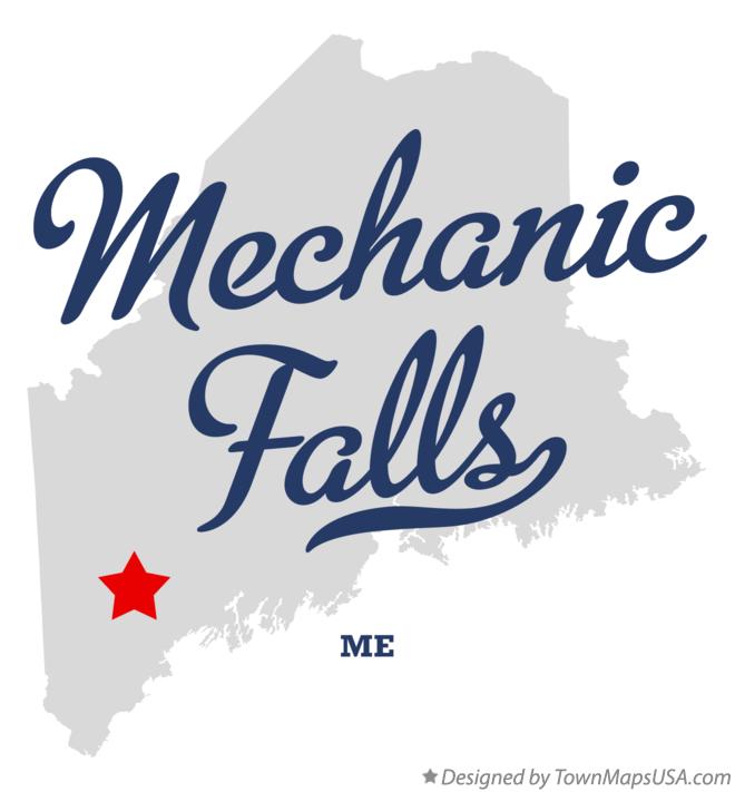 Map of Mechanic Falls Maine ME