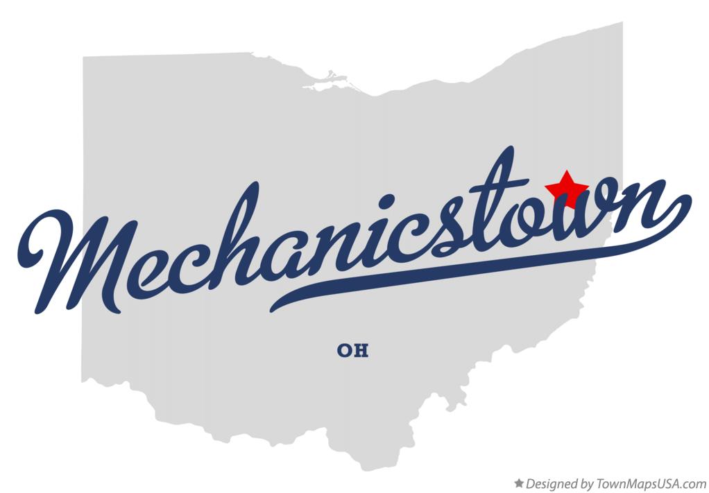 Map of Mechanicstown Ohio OH
