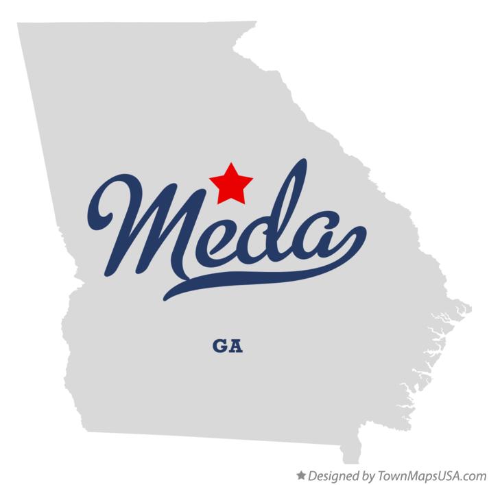 Map of Meda Georgia GA