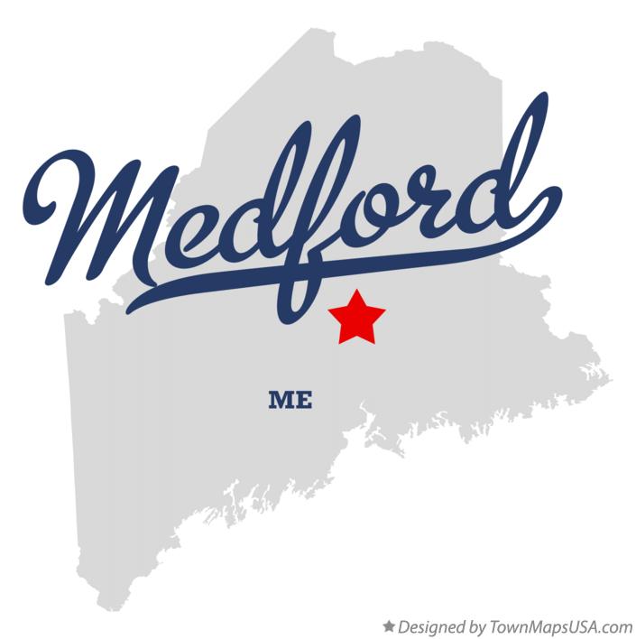 Map of Medford Maine ME