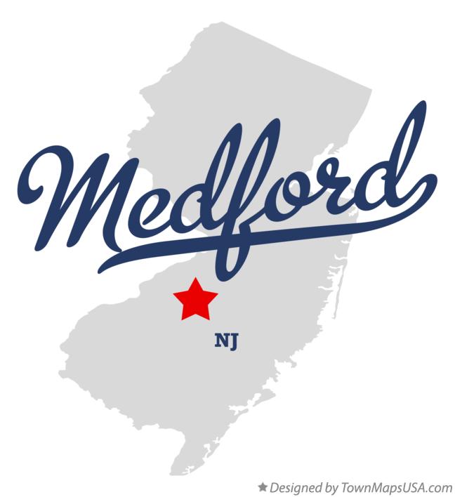 Map of Medford New Jersey NJ