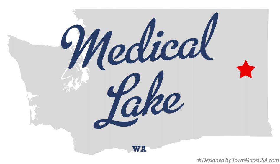 Map of Medical Lake Washington WA