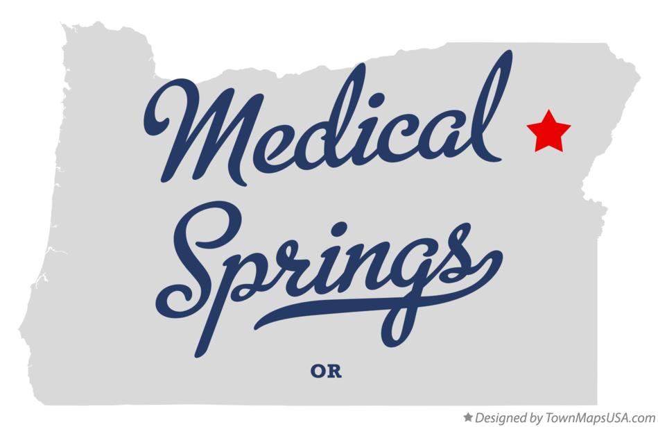 Map of Medical Springs Oregon OR