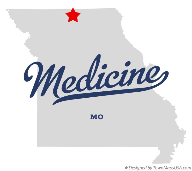 Map of Medicine Missouri MO