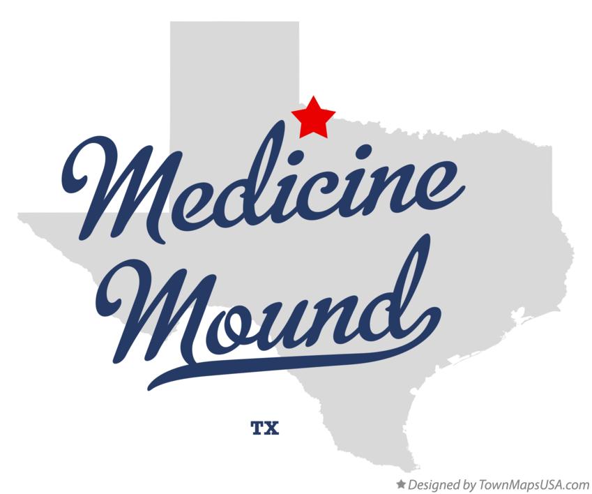 Map of Medicine Mound Texas TX