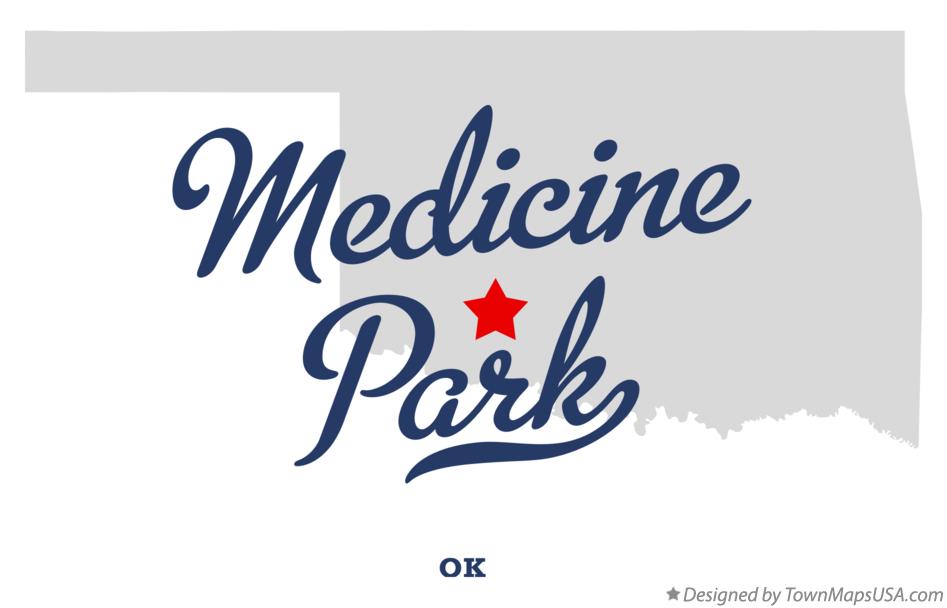 Map of Medicine Park Oklahoma OK