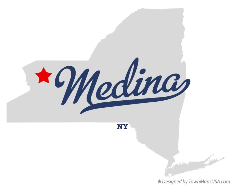 Map of Medina New York NY