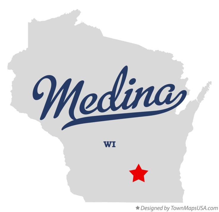 Map of Medina Wisconsin WI
