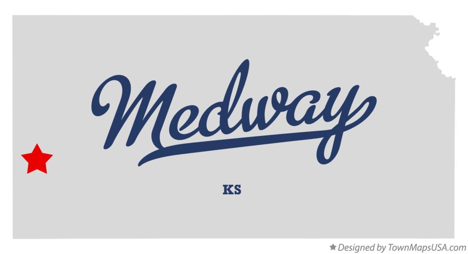 Map of Medway Kansas KS