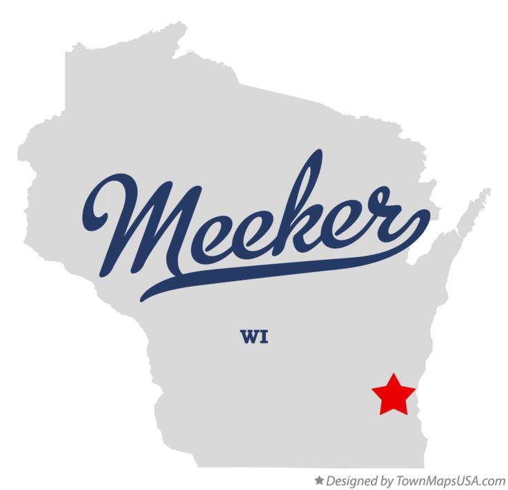 Map of Meeker Wisconsin WI