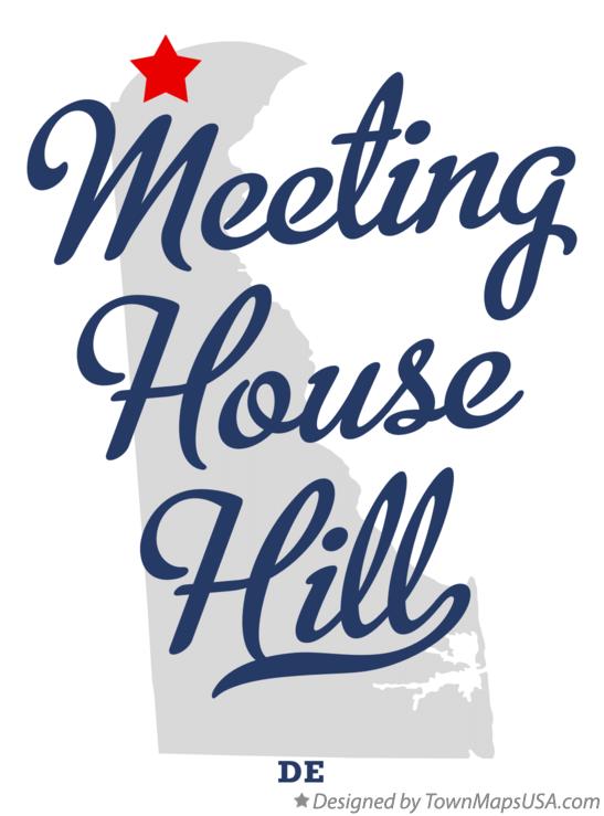 Map of Meeting House Hill Delaware DE