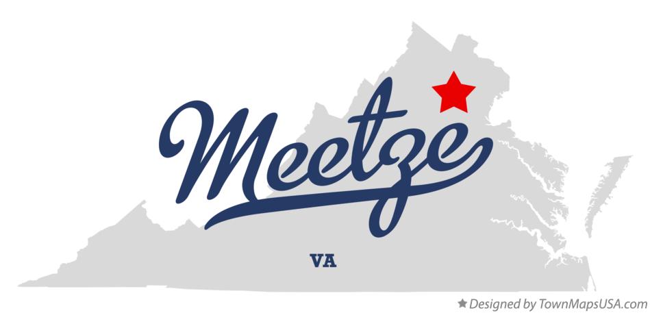 Map of Meetze Virginia VA
