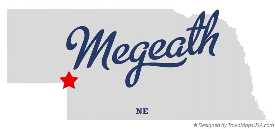 Map of Megeath Nebraska NE