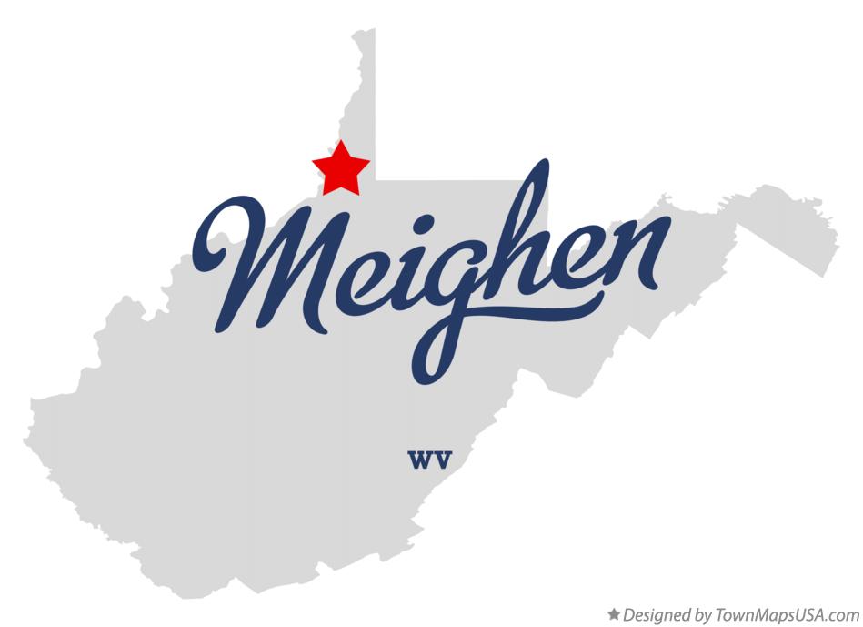 Map of Meighen West Virginia WV