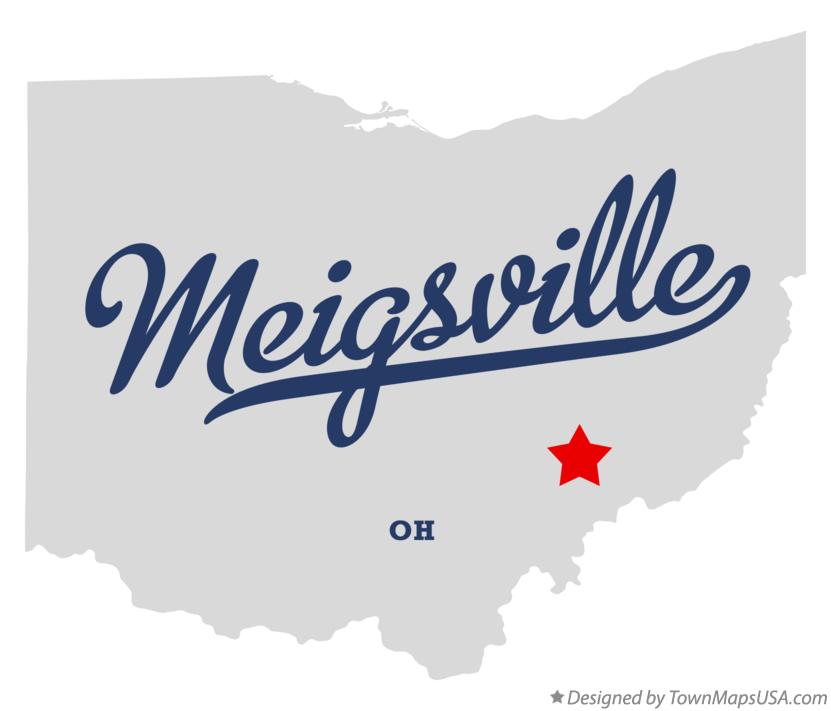 Map of Meigsville Ohio OH