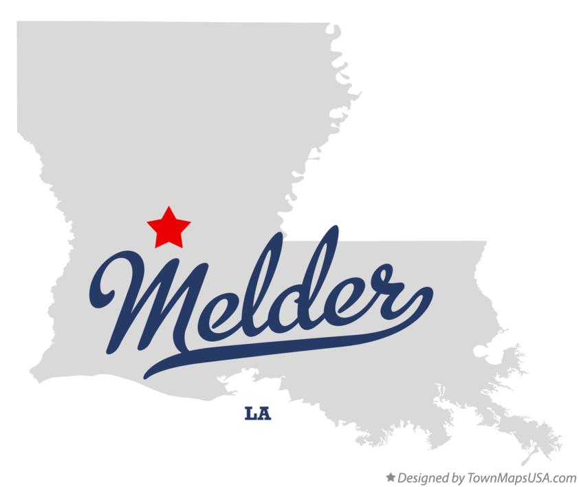 Map of Melder Louisiana LA