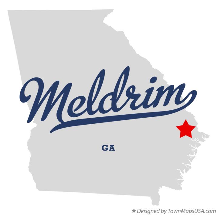 Map of Meldrim Georgia GA