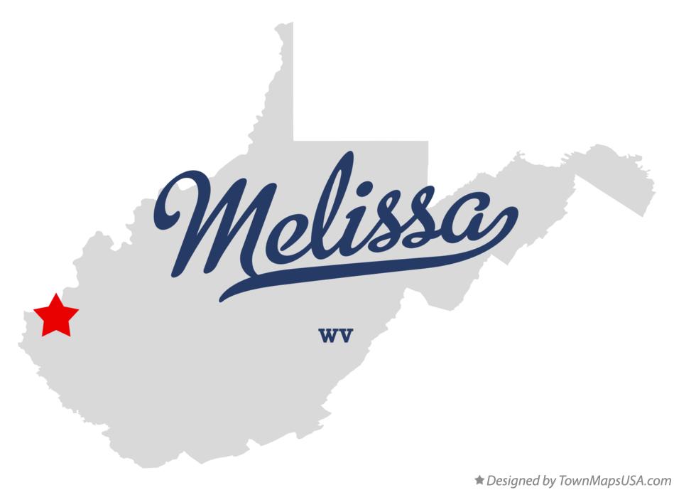 Map of Melissa West Virginia WV