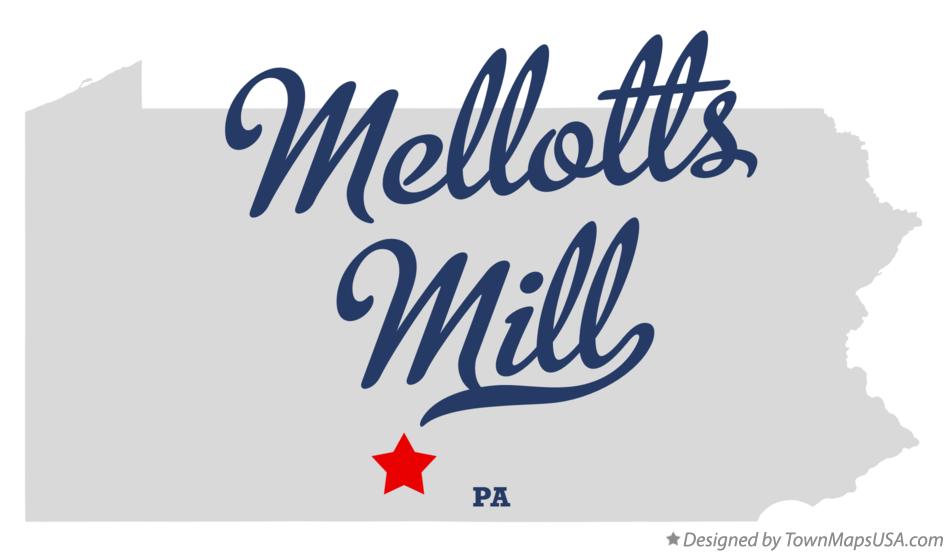 Map of Mellotts Mill Pennsylvania PA