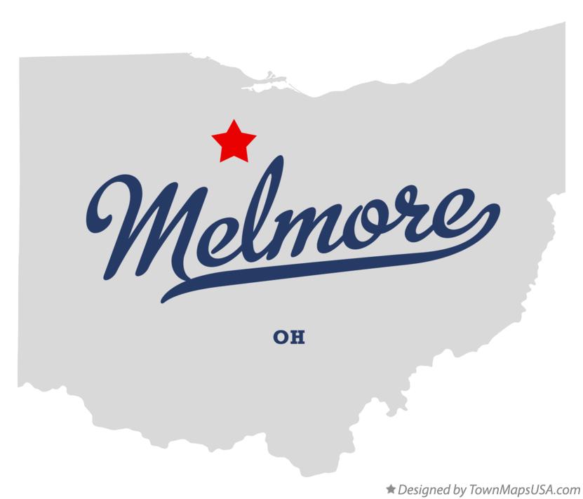 Map of Melmore Ohio OH