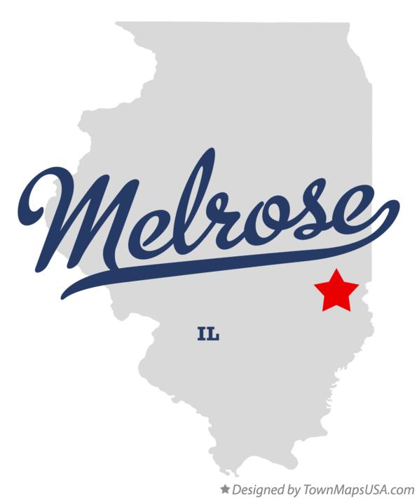Map of Melrose Illinois IL