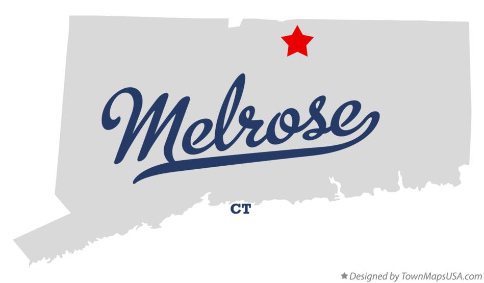 Map of Melrose Connecticut CT